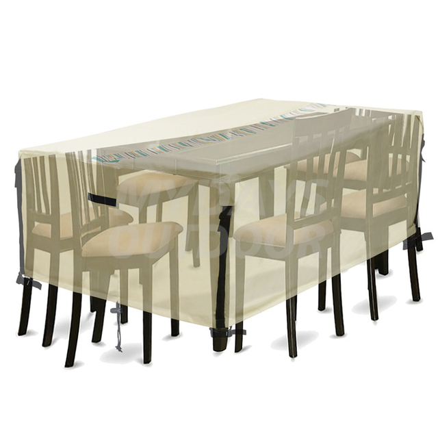 Robuste, wasserabweisende rechteckige/ovale Tischabdeckung für den Außenbereich MDSGC-8