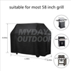 All Season Grill Cover 58 inch BBQ Gas Grill Cover Waterproof UV and Fade Resistant UV Resistant Materia MDSGC-6