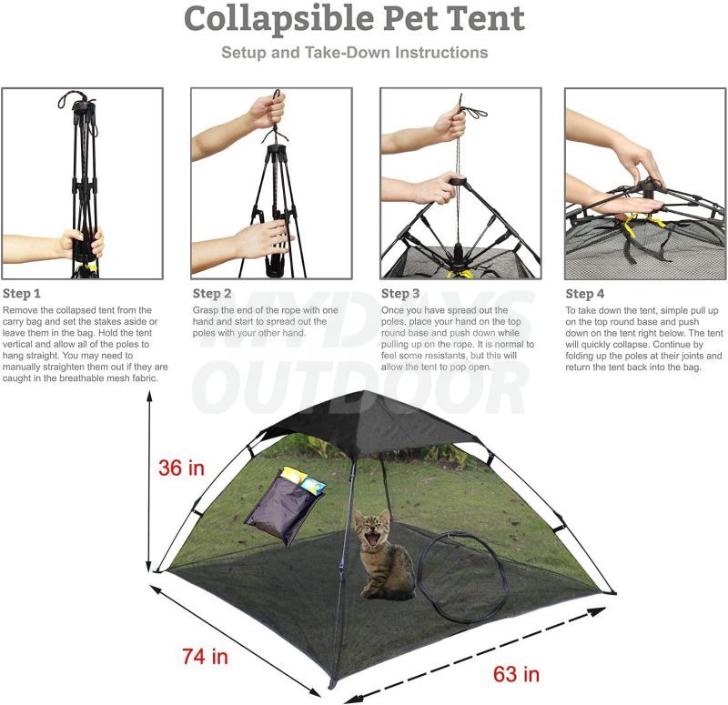 Tienda de gato al aire libre Playpen MDSCBD-005