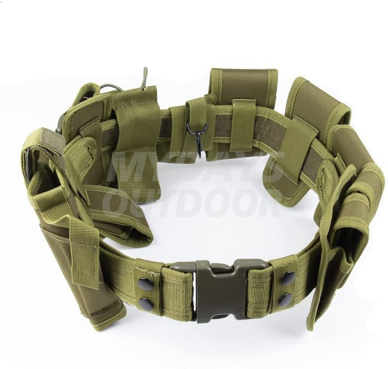 Ceinture tactique avec 10 sacs, ensemble d'étuis, ceinture utilitaire militaire MDSTA-8