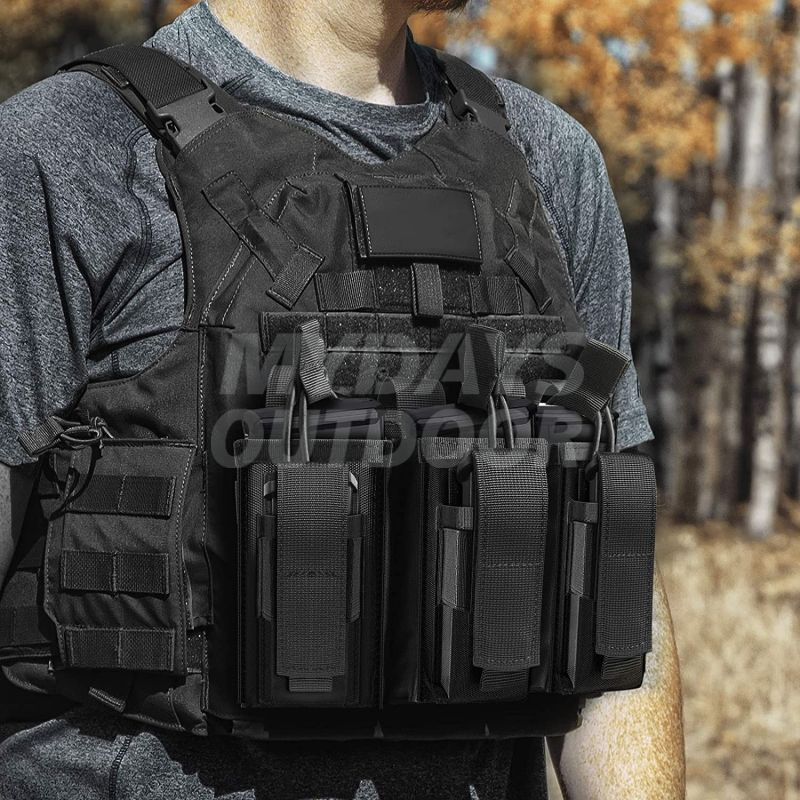 Open-Top Molle Double/Triple Magazine Tactical Mag Pouch for Rifle and Pistol MDSTA-9