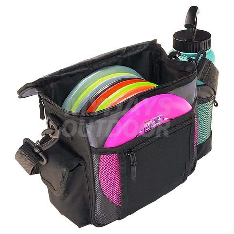 Starter Disc Golf Bag, 5 Pocket Disc Golf Bag Rommer 8 til 10 plater MDSSF-3