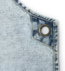 Puuvillainen farkkuessu taskuilla miehille - Jean esiliina ristikkäiset olkaimet MDSGA-6
