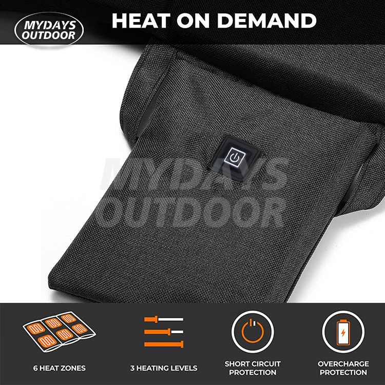 Square Leather Heating Seat Cushion with Intelligence Temperature