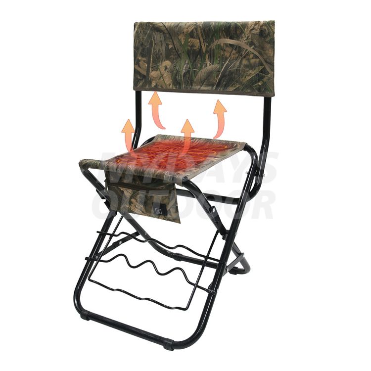 Camouflage Fishing Heated Folding Chair MYDAYS178