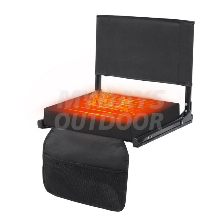 Heated Stadium Seat for Bleachers with Back Support MDSCS-34