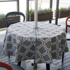 Housse de table de patio ronde avec trou pour parasol MDSGC-4