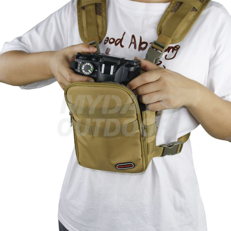 Outdoor Chest Pack Binocular Harness Bag for Hunting and Rangefinder Case Hunting Pack MDSHA-1