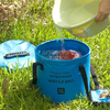 Collapsible Bucket with Lid Portable Folding Water Bucket Wash Basin MDSCD-4