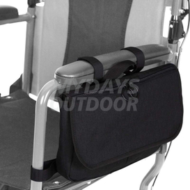 Wheelchair Carry Bag - Arm Rest Pouch for Rollator Side Storage Organizer for Elderly MDSOW-6