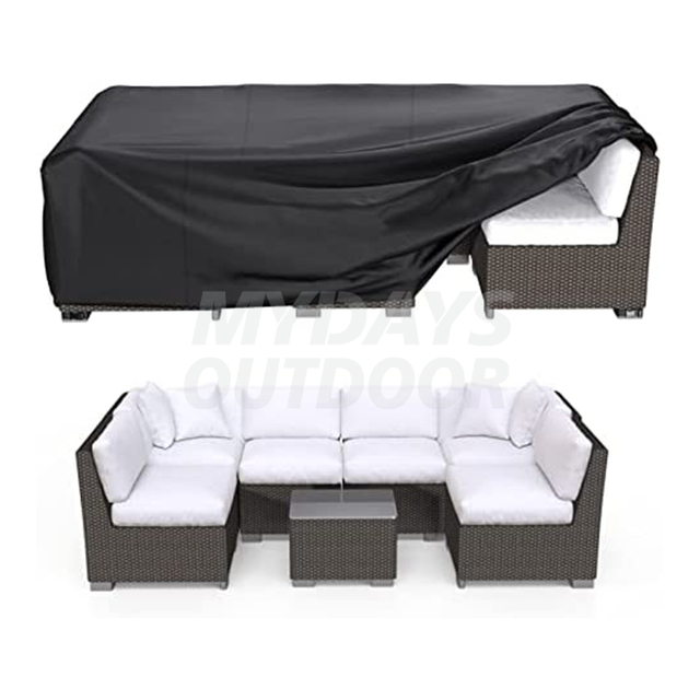 Juego de muebles de patio, juego de sofá, mesa de mimbre, funda para silla MDSGC-24