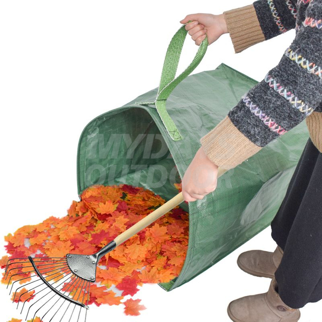 Large Yard Dustpan-Type Garden Bag for Collecting Leaves Lawn Pool Garden Leaf Waste Bag MDSGW-3