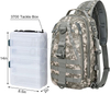 Bolsa bandolera táctica, bolsa de almacenamiento para aparejos de pesca, mochila de pesca resistente al agua, MDSHS-6