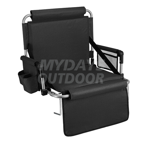 Opvouwbare stadionbleachstoel met rugleuning en armleuning, perfect voor basketbal- en voetbalbanken MDSCS-7