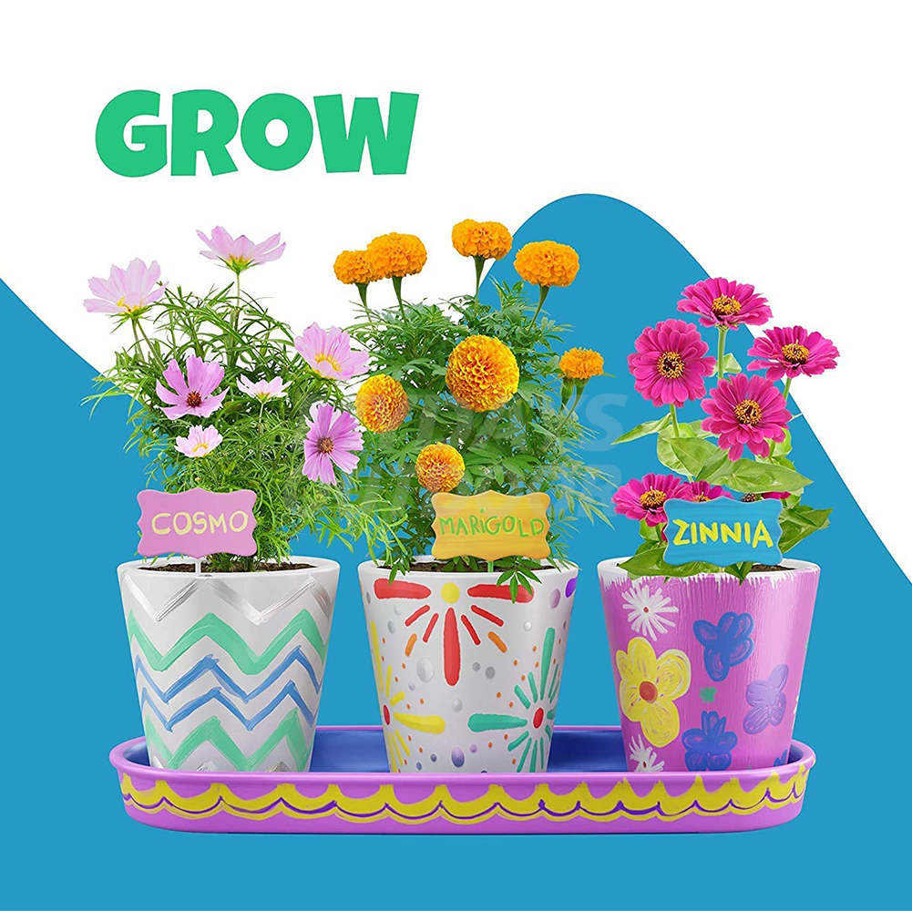 Paint & Plant Stoneware Flower Gardening Kit