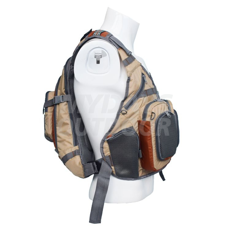 Adjustable Fly Fishing Vest with Water Bladder MDSFV4 Mydays Outdoor