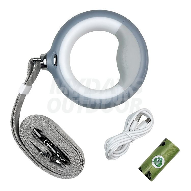 Retractable LED Dog Leash with Flashlight MDSPH-006