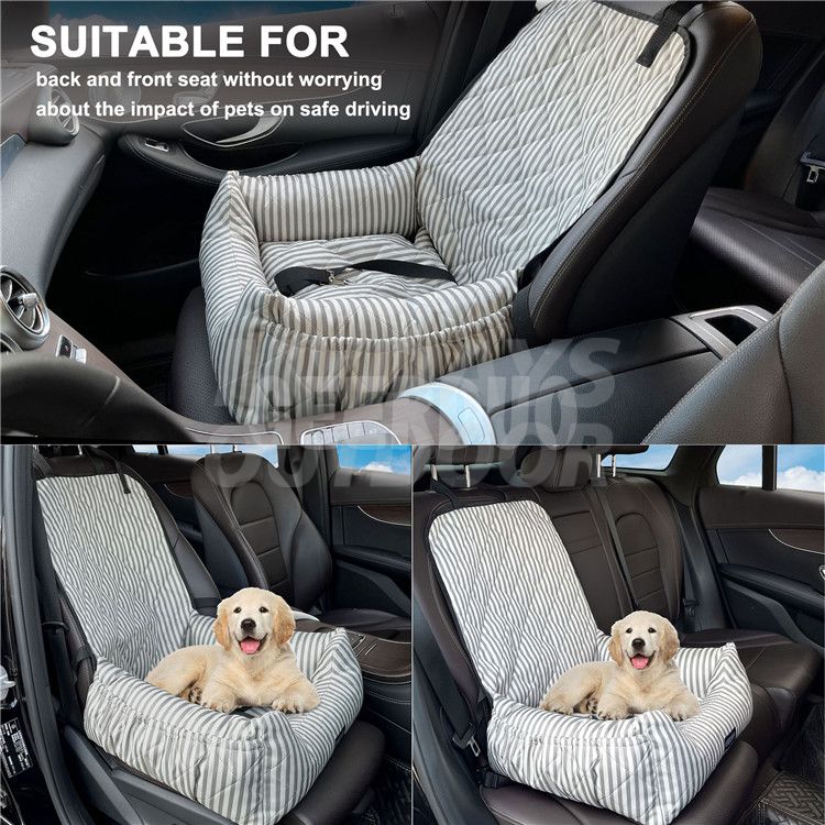 Washable Pet Car Seat Booster With Safety Leash MDSZK-001