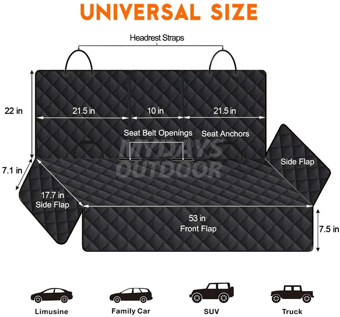 Pet Rear Seat Cover MDSCC-006