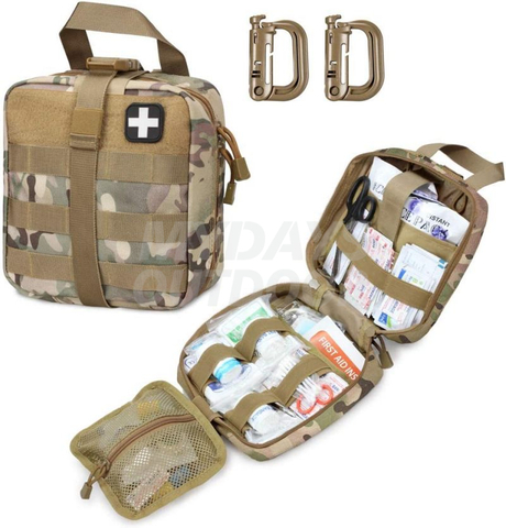 Bolsa médica táctica de primeros auxilios, bolso médico ligero con múltiples bolsillos, MDSTA-17