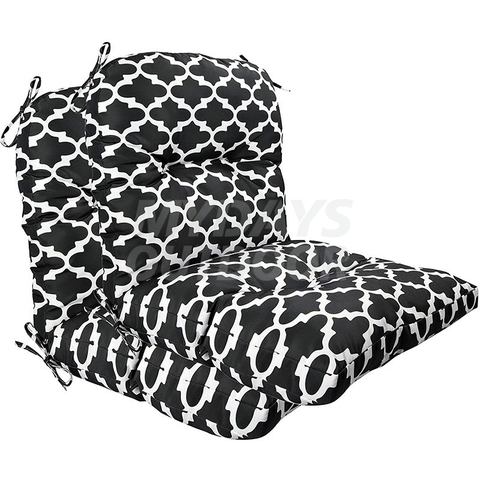 Cojines copetudos para silla con respaldo alto para interiores y exteriores, cojines para asientos de Patio MDSGE-4