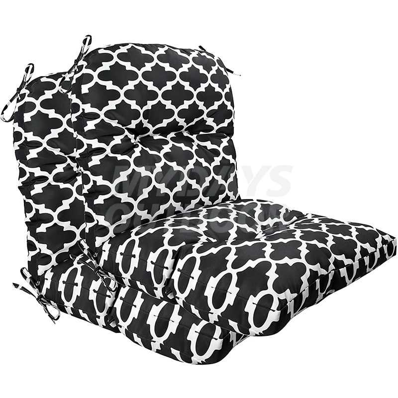 Cojines copetudos para silla con respaldo alto para interiores y exteriores, cojines para asientos de Patio MDSGE-4