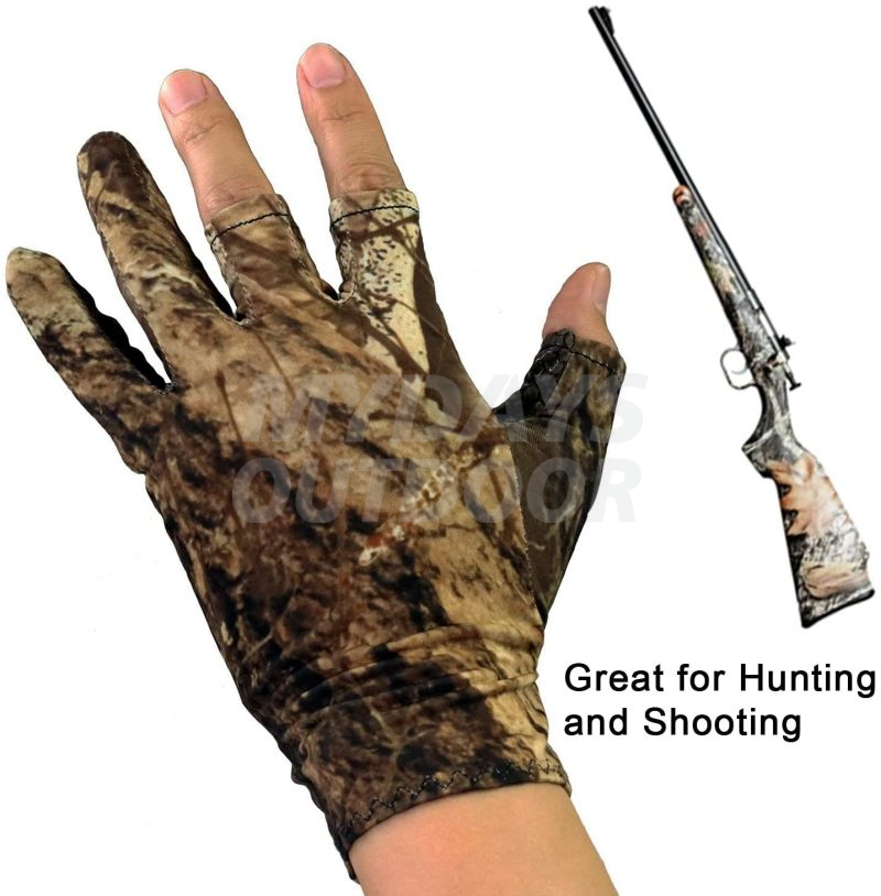 Camouflage Jagthandsker Fingerløse Handsker Pro Anti-Slip Solbeskyttelse MDSHA-18