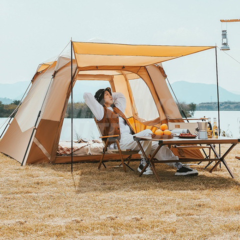휴대용 대형 야외 캠핑 텐트 4인 MDSCE-4