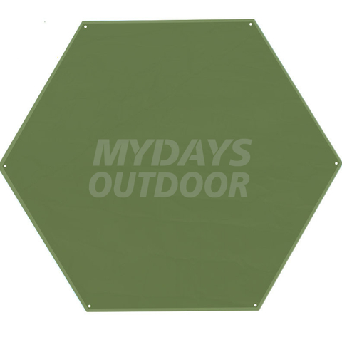 Alfombra de suelo Hexagonal para tienda de campaña al aire libre, alfombra a prueba de humedad, MDSCM-18