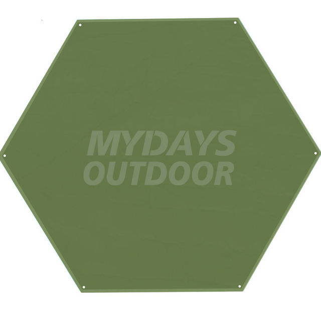 Alfombra de suelo Hexagonal para tienda de campaña al aire libre, alfombra a prueba de humedad, MDSCM-18