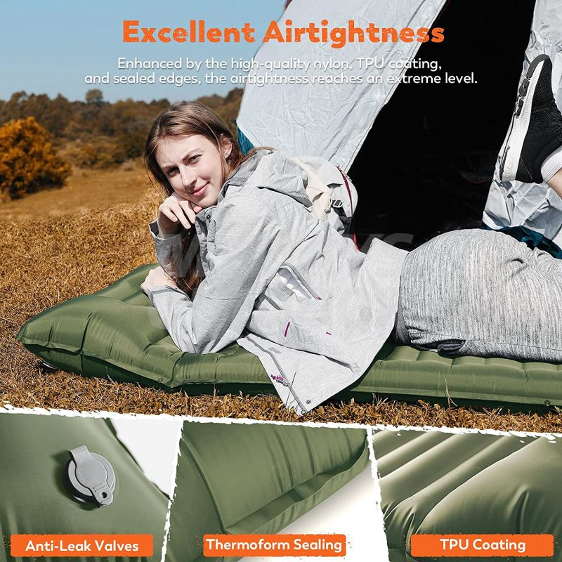 Inflatable Sleeping Pad for Camping with Pillow MDSCM-21