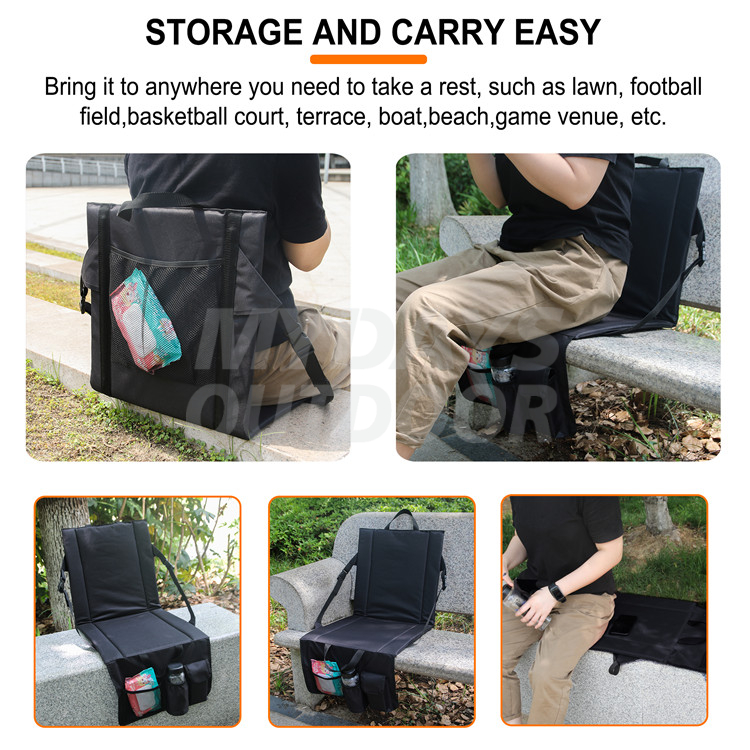Stadium Seats for Bleachers with Back Support and Cup Holder MDSCS-16