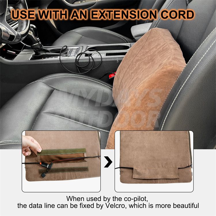 Heated Lumbar Support Pillow for Car MDSCS-41