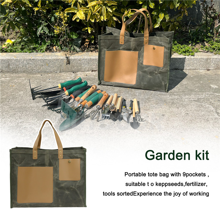 Gardening Tote With Pockets Heavy-duty Large Organizer Bag Carrier MDSGG-9