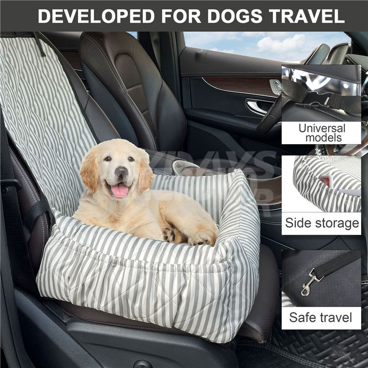 Washable Pet Car Seat Booster With Safety Leash MDSZK-001