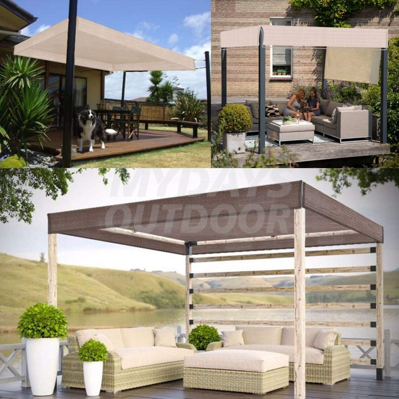 Toldo cuadrado para sombra de sol, toldo de bloque UV para Patio exterior, jardín, patio trasero MDSGS-6