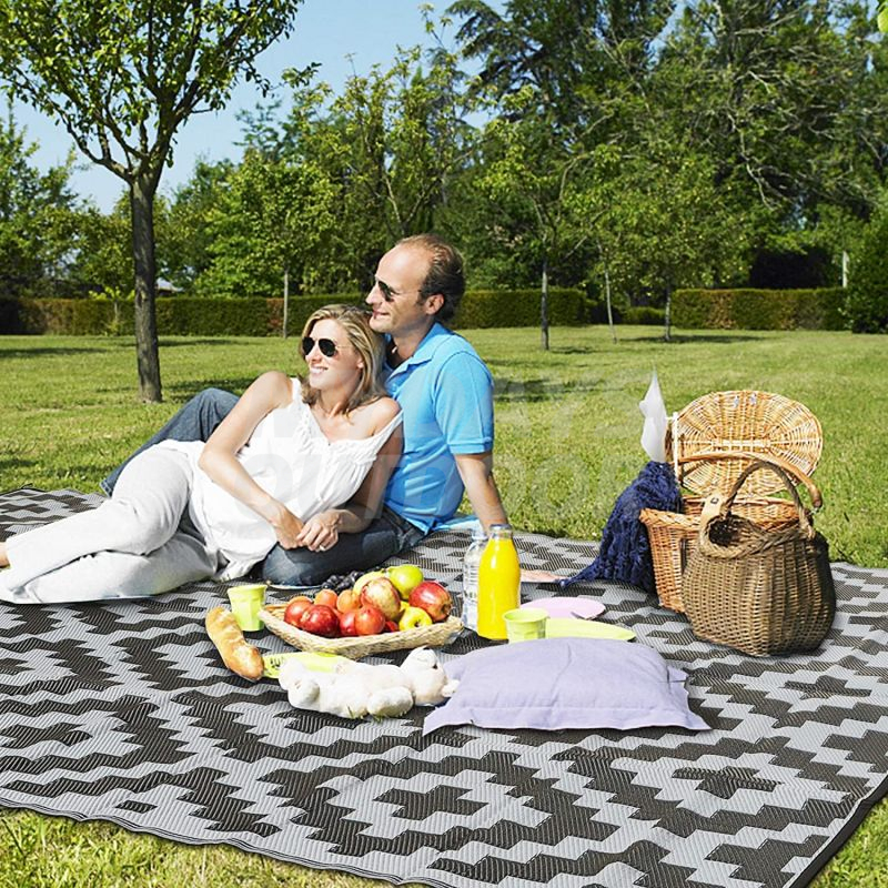 Tapis réversibles Tapis de camping tissé en paille MDSCM-8