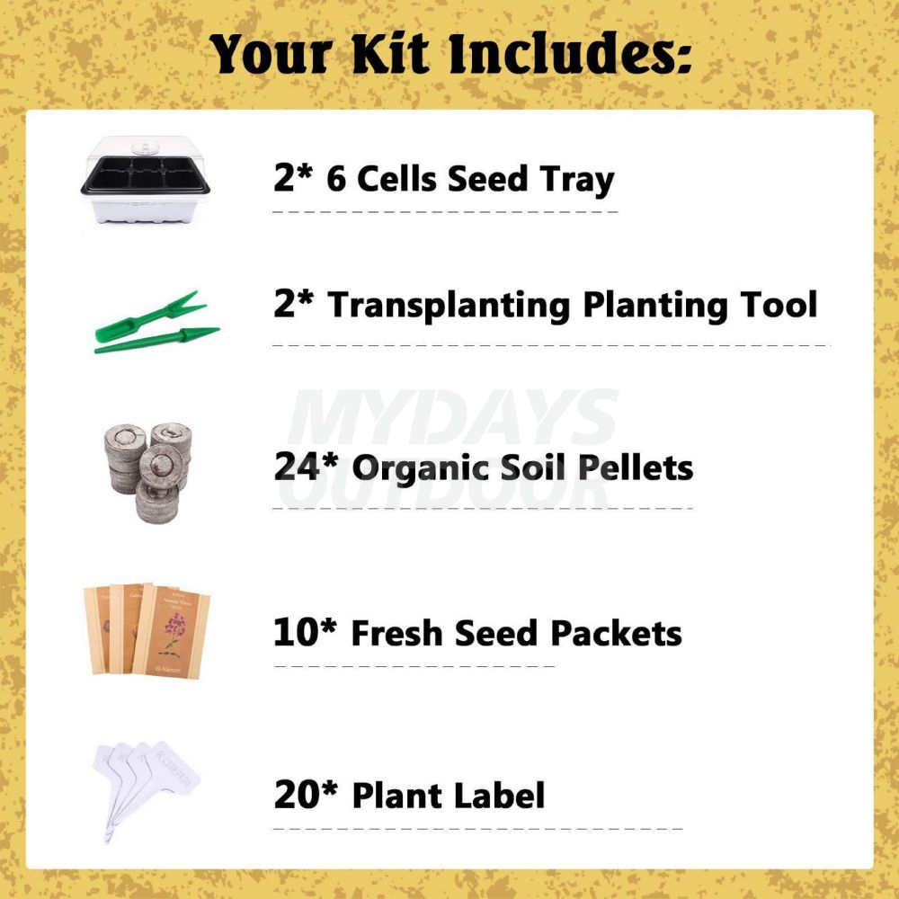 Kits de démarrage de fleurs Kit de jardin domestique