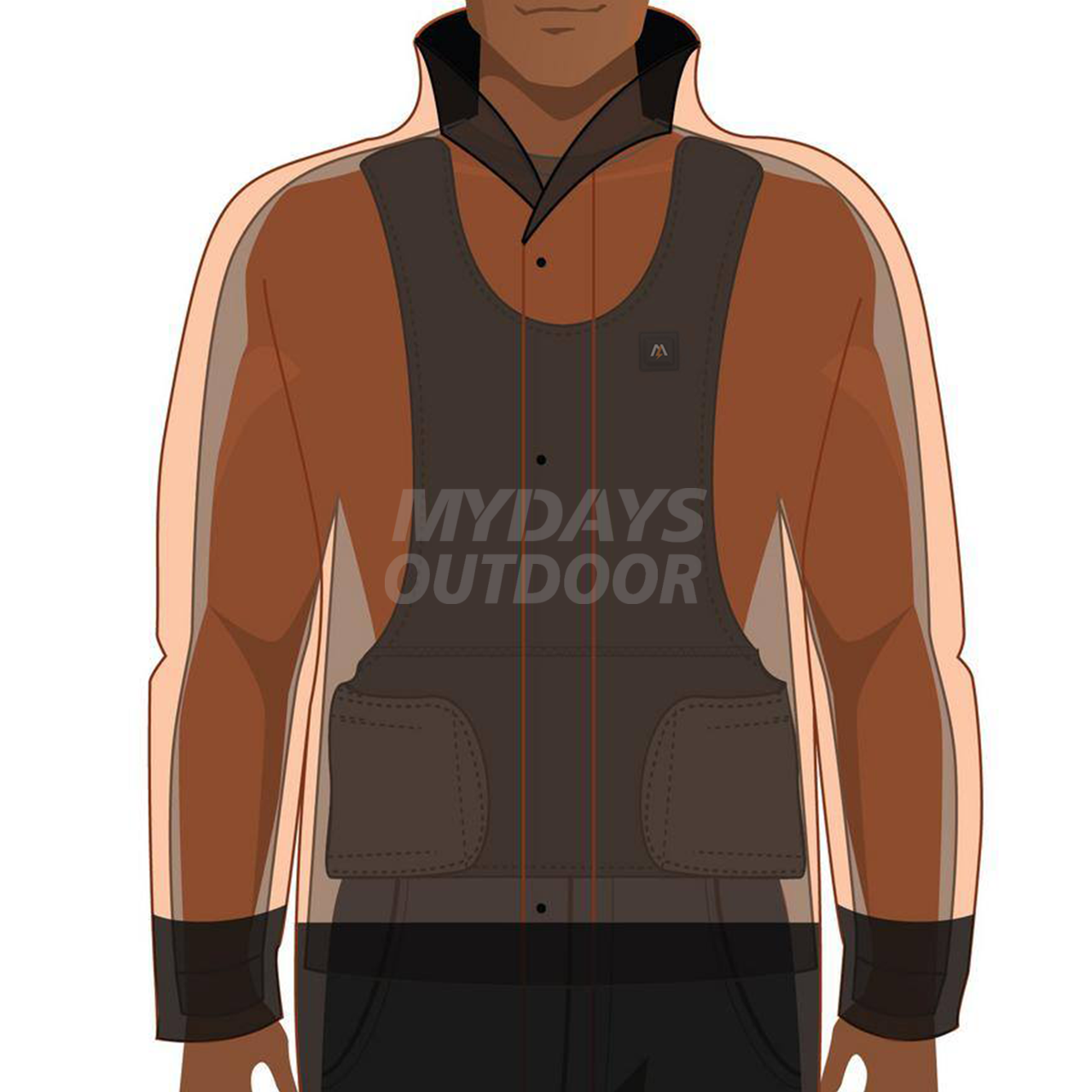 Adjustable Heated Warm Vest MYDAYS154