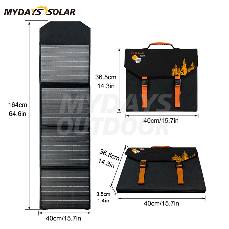 100W 휴대용 접이식 태양광 패널 충전기 MDSC-6