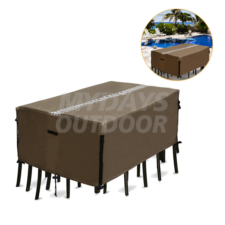 Extra Large Outdoor Furniture Set Covers Patio Furniture Covers Durable Water Resistant Outdoor Rectangle/Oval Table Cover MDSGC-8