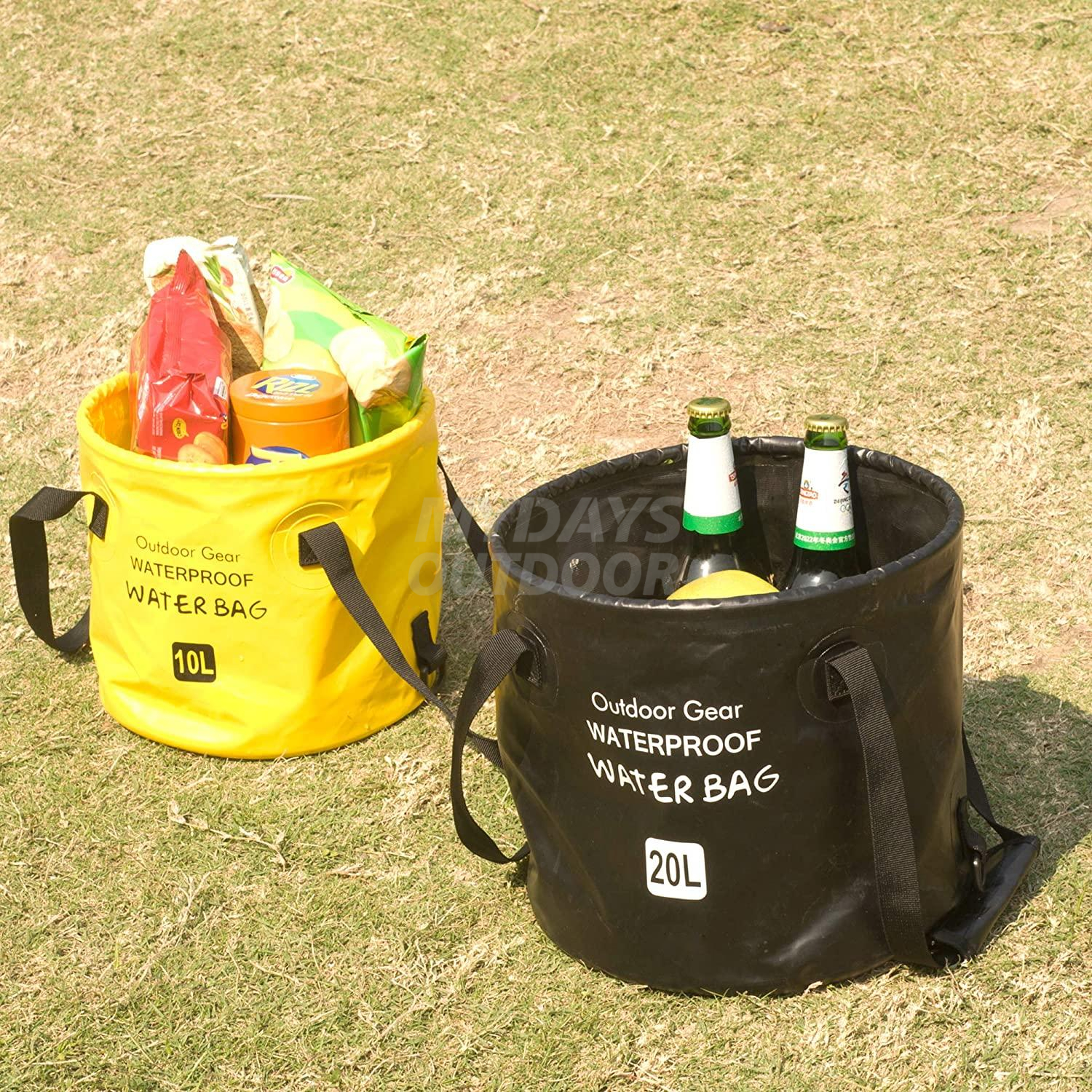 Collapsible Bucket with Lid Portable Folding Water Bucket Wash Basin MDSCD-4