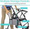 Side Bag for Rollators Small Hanging Stroller Tote Organizer with Phone Pocket MDSOW-10