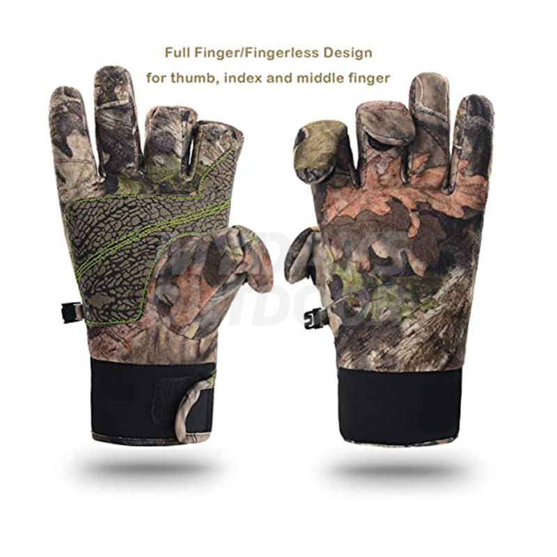 Volle Finger Camouflage Jagd Handschuhe Camo Handschuh Bogenschießen Zubehör MDSHA-17