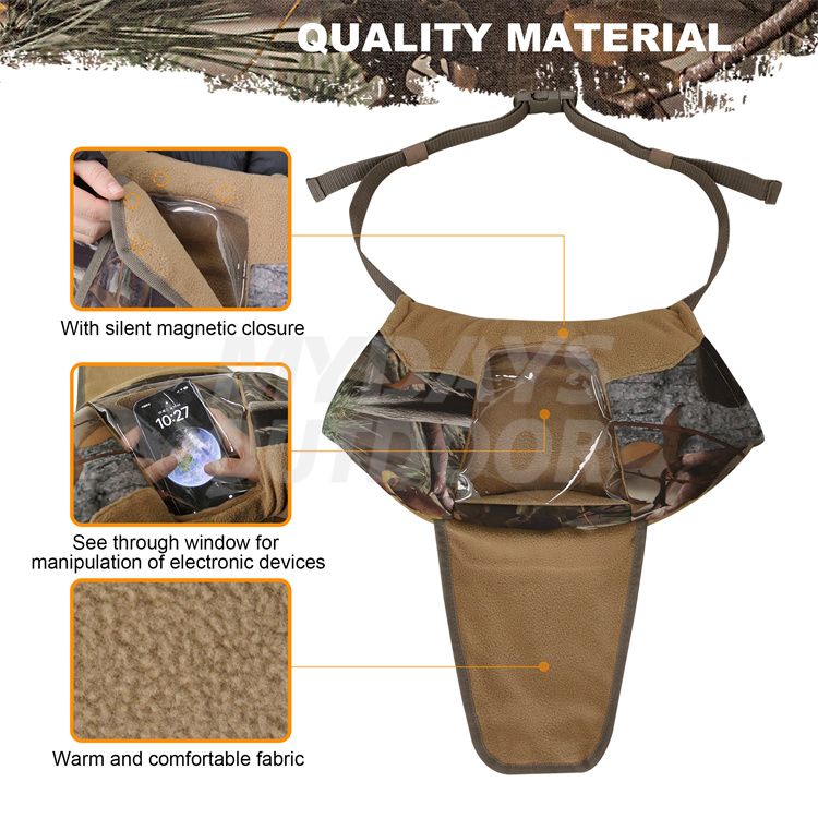 Fleece Warm Gloves With Window (3)