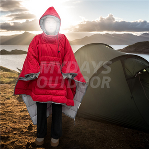 Envelope Lightweight Camp Sleeping Bag Poncho Cloak Cape Windproof MDSCH-5