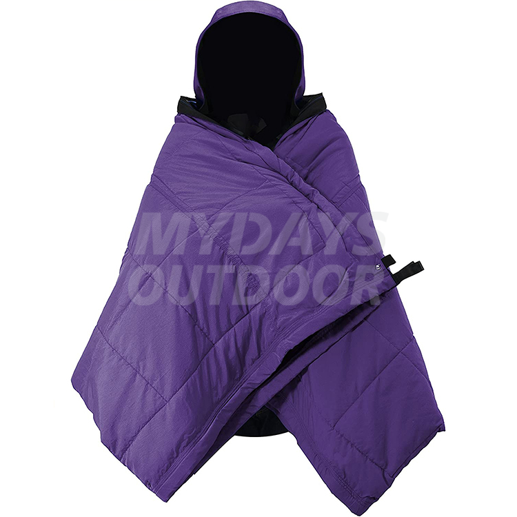 Hooded Stadium Waterproof Windproof Outdoor Blanket Camping Poncho MDSCH-4