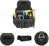 Bolsa de herramientas para electricista de alta resistencia con clip para cinturón, bolsa de herramientas profesional con múltiples bolsillos MDSOT-4