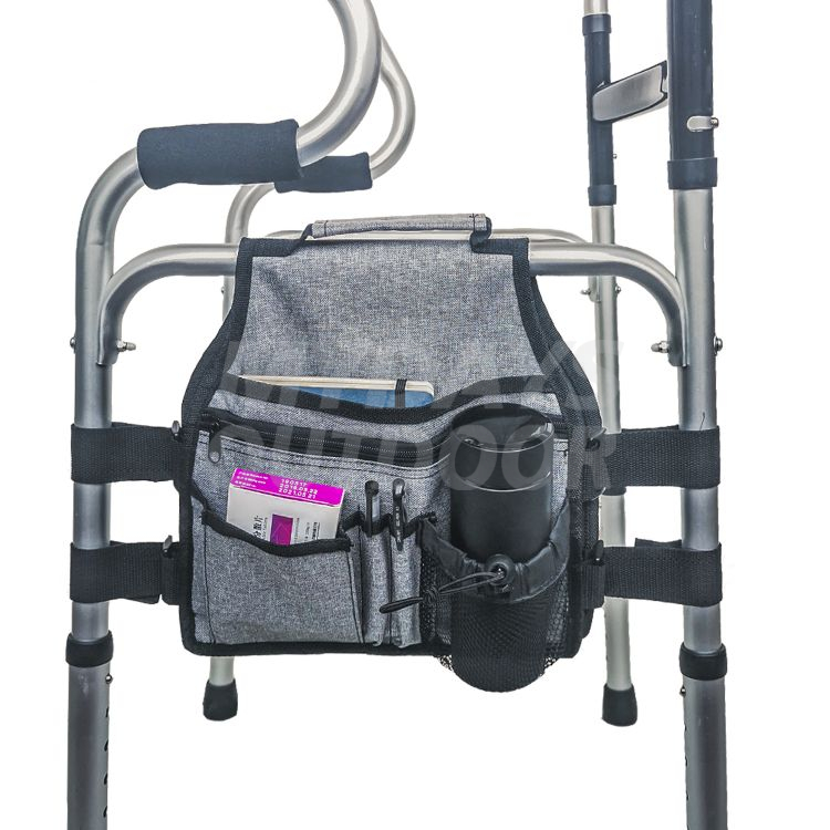 Double Side Walker Bag Walker Organizer Pouch with Cup Holder Provides Hands Free Storage for Rollator or Folding Walker MDSOW-2- Mydays Outdoor