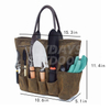 Canvas Garden Tool Tote Bag Heavy-Duty Gardening Pouch MDSGG-3